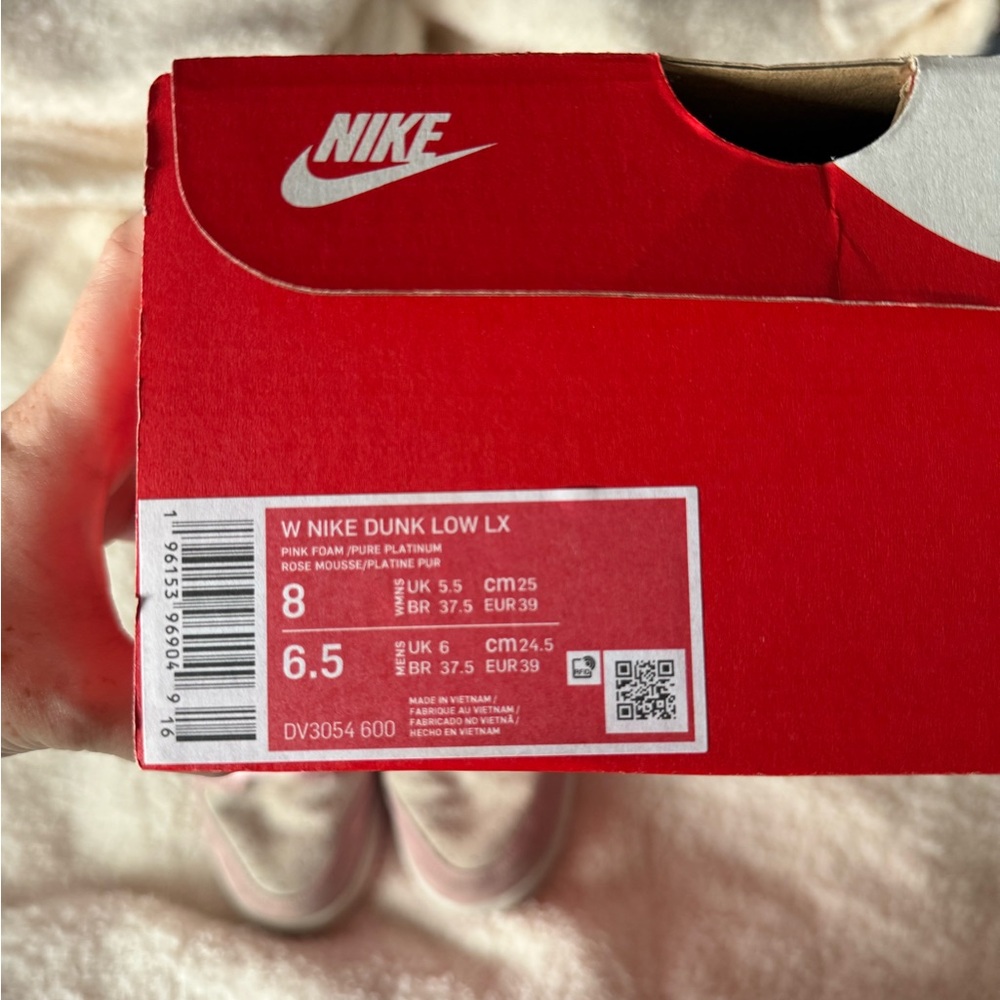Nike Dunk Low LX Pink Foam Women’s Size 8 - Picture 6 of 6